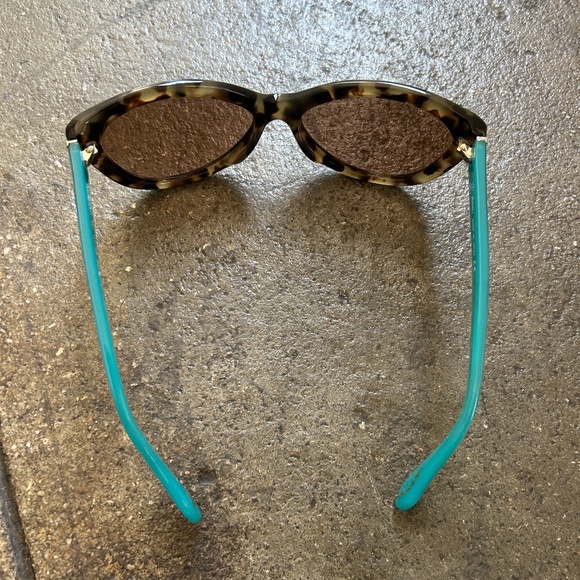 Vivienne Westwood Cat Eye Anglomania Teal and Tortoise Sunglasses main image 5